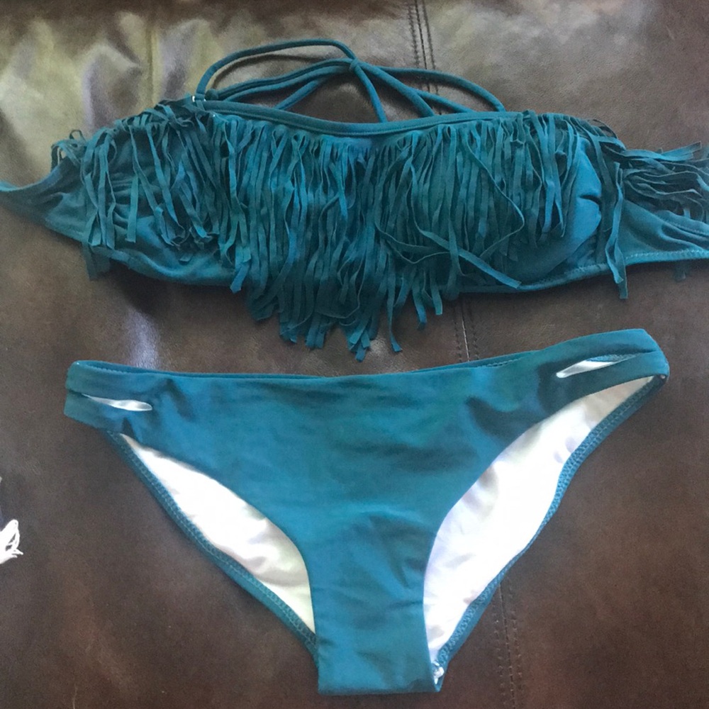 Teal bikini